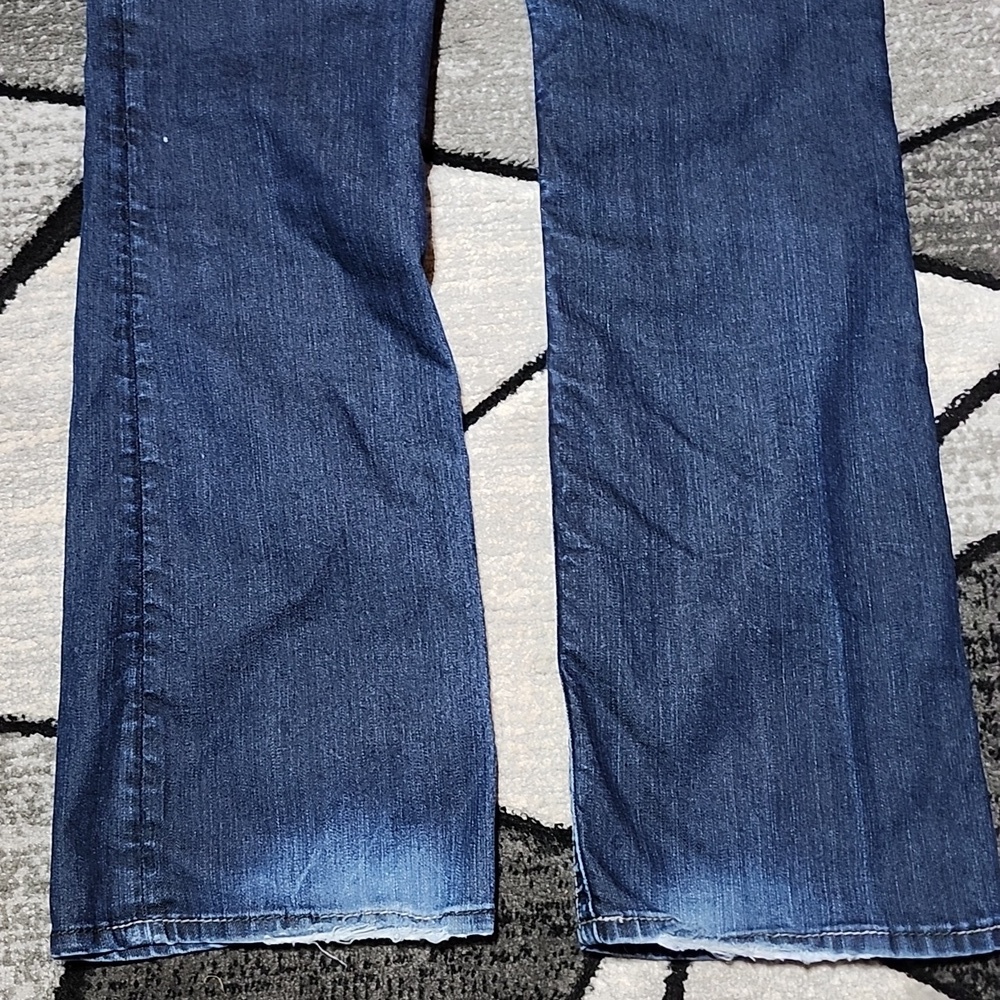 SILVER SUKI 17 MID-RISE LONG EMBROIERED BOOT-LEG DARK-BLUE DENIM JEAN - Picture 11 of 14